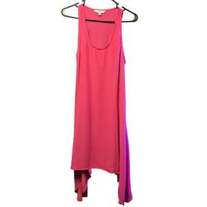 BB Dakota Jack Hot Pink Handkerchief Hem Slip Dress - NWT